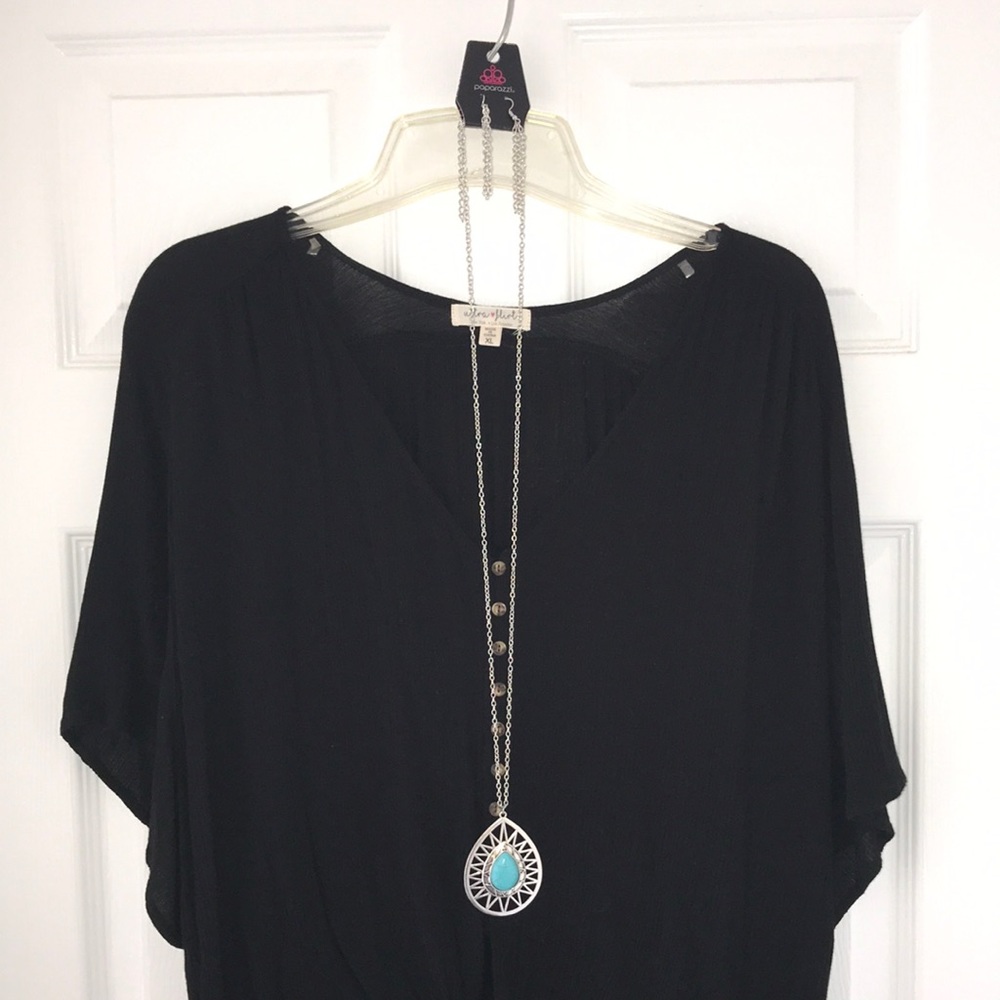 Paparazzi necklace with earrings